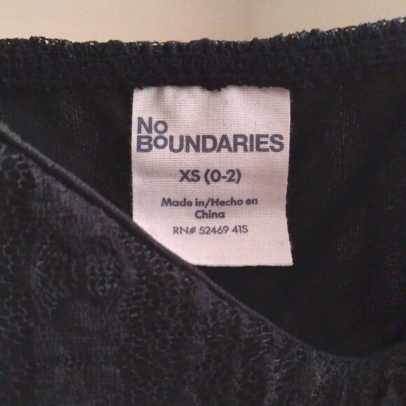 Vintage Y2K No Boundaries Black Lace Overlay Babydoll Tank Top - Picture 3 of 4